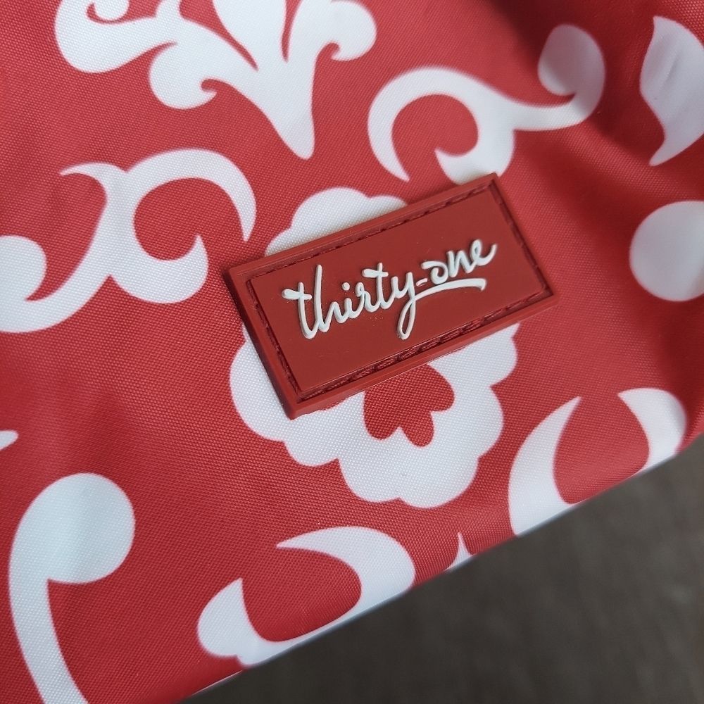 Red and White Floral Women Bag - Picture 6 of 7